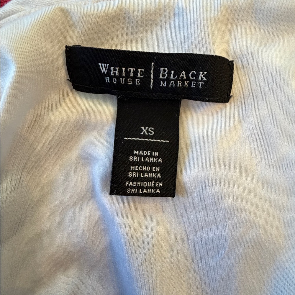 White House Black Market Black and White Diagonal Stripe Maxi Dress - Picture 4 of 5